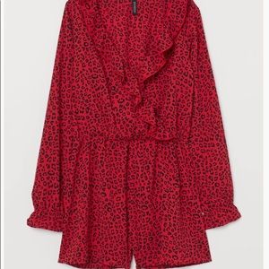 H&M short long sleeve romper